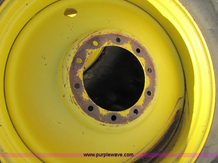 image for item 1006 (2) 18.4-38 dual tires on 10 bolt rims