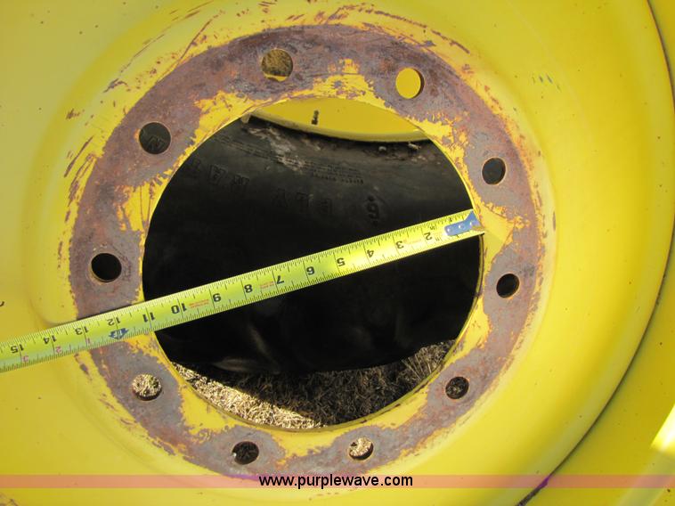 image for item 1006 (2) 18.4-38 dual tires on 10 bolt rims