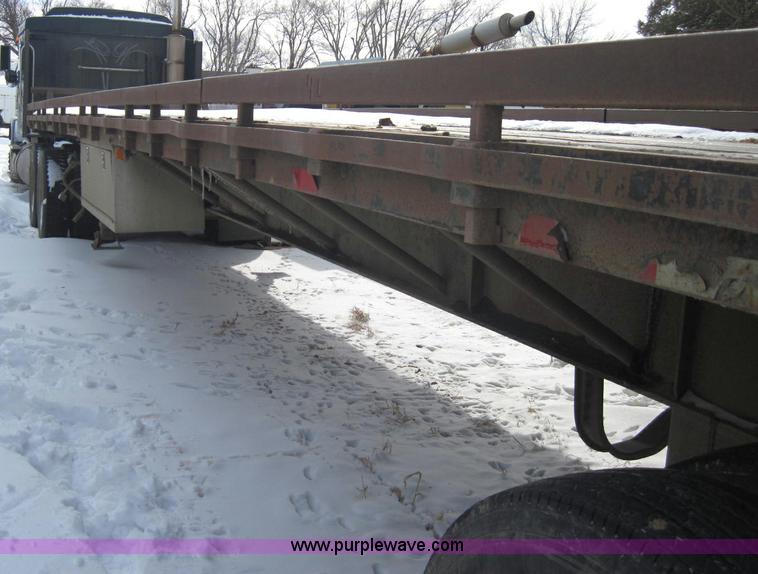 image for item 1980 1990 48' flatbed spread axle trailer