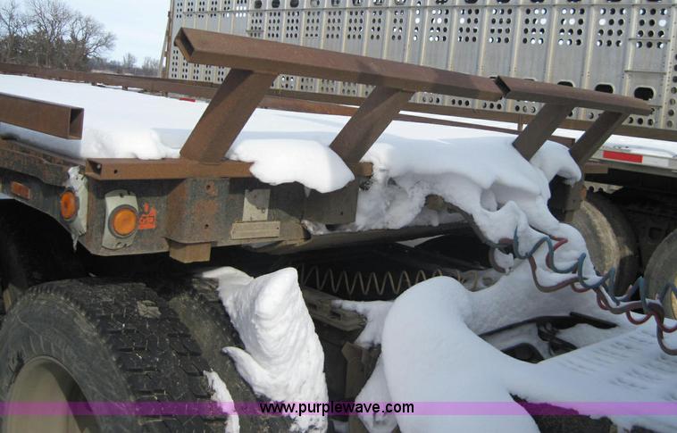 image for item 1980 1990 48' flatbed spread axle trailer