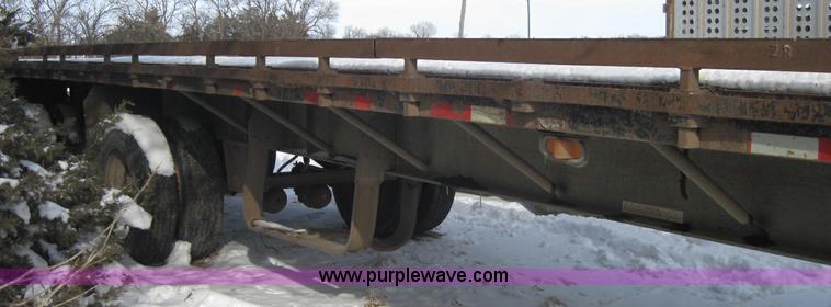 image for item 1980 1990 48' flatbed spread axle trailer