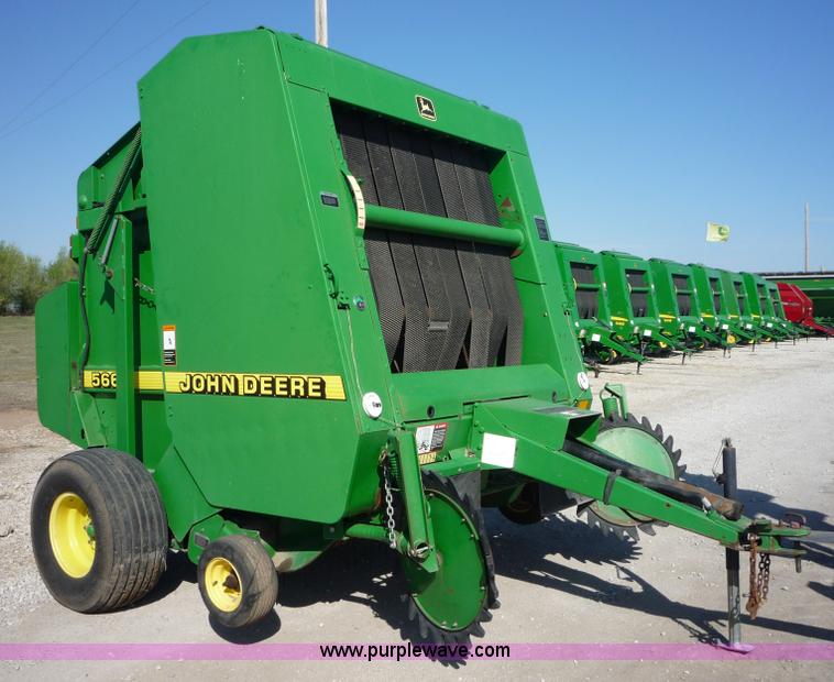 image for item 2953 1998 John Deere 566 round baler