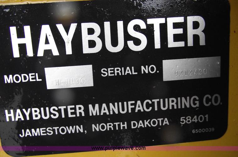 image for item 5431 HayBuster H1100 Big Bite hay bale grinder