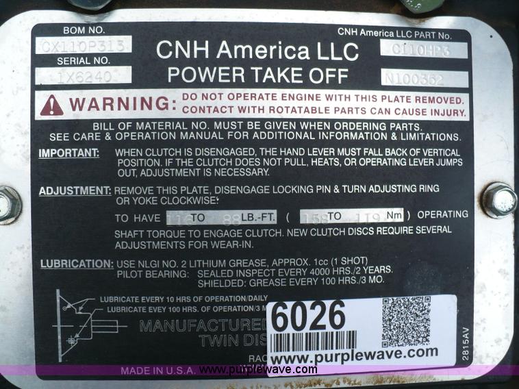 image for item 6026 Case P85 diesel engine power unit