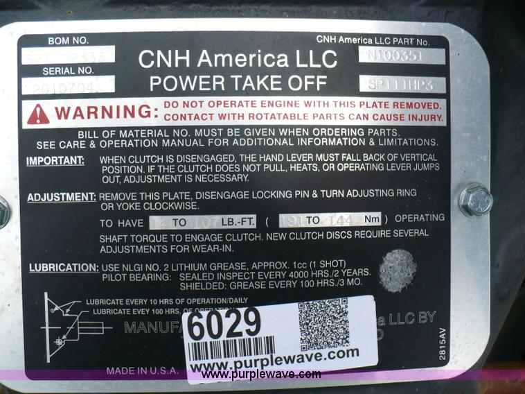 image for item 6029 Case P85 diesel engine power unit