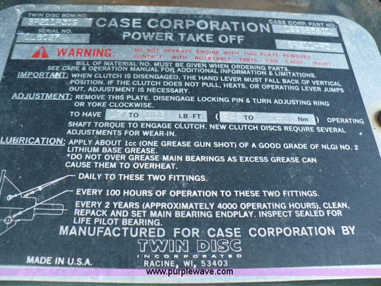 image for item 6037 Case IH 6831TA diesel engine power unit