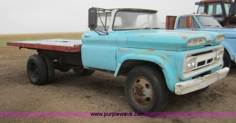 image for item 6342 1960 Chevrolet 60 Viking flatbed truck