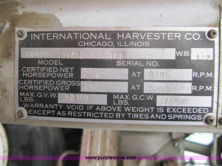 image for item 6344 1966 International CO 400 dump truck