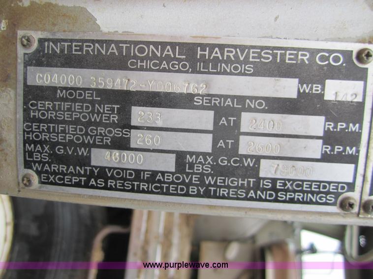 image for item 6344 1966 International CO 400 dump truck