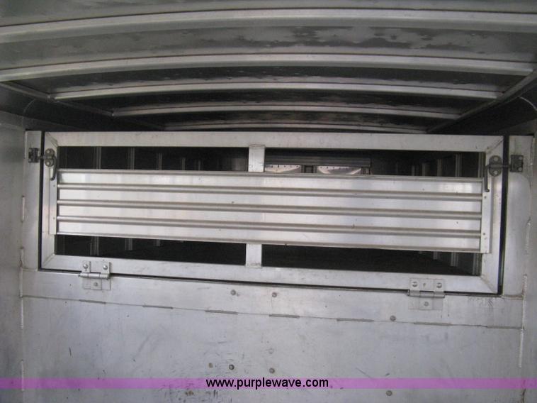 image for item 8113 2000 Featherlite 8120 aluminum goose neck stock trailer