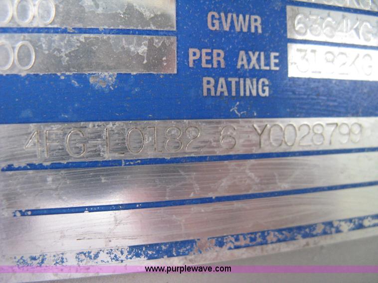 image for item 8113 2000 Featherlite 8120 aluminum goose neck stock trailer