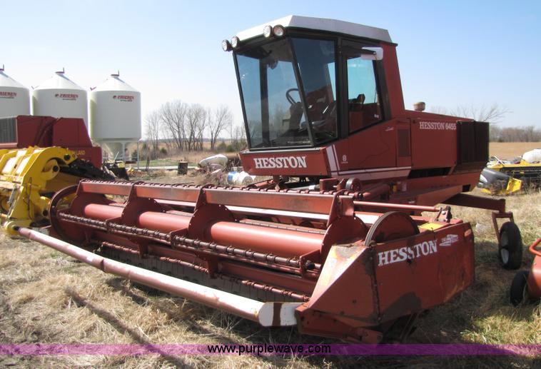 image for item 8744 Hesston 6455 self propelled swather