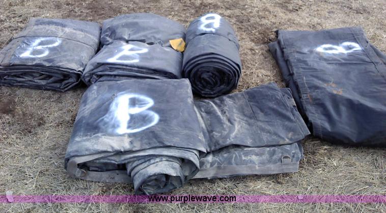 image for item 1952 (5) flatbed load tarps