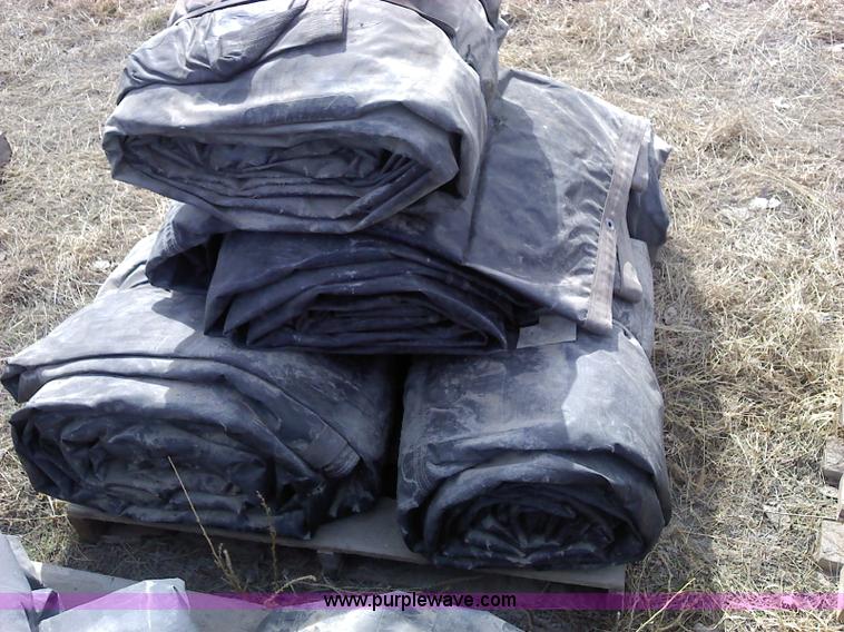 image for item 1953 (5) flatbed load tarps