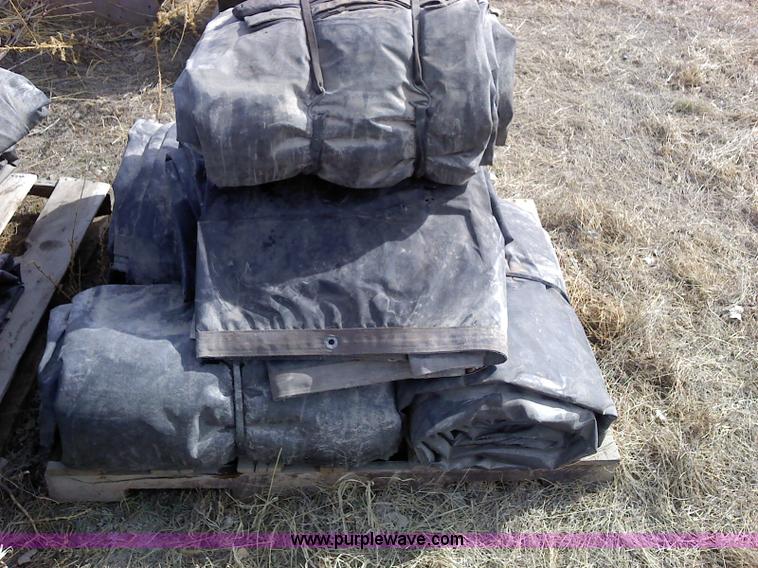 image for item 1953 (5) flatbed load tarps
