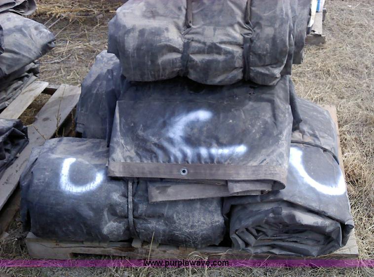 image for item 1953 (5) flatbed load tarps