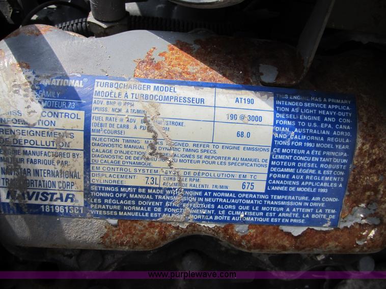 image for item 3820 1994 Ford 7.3L diesel engine