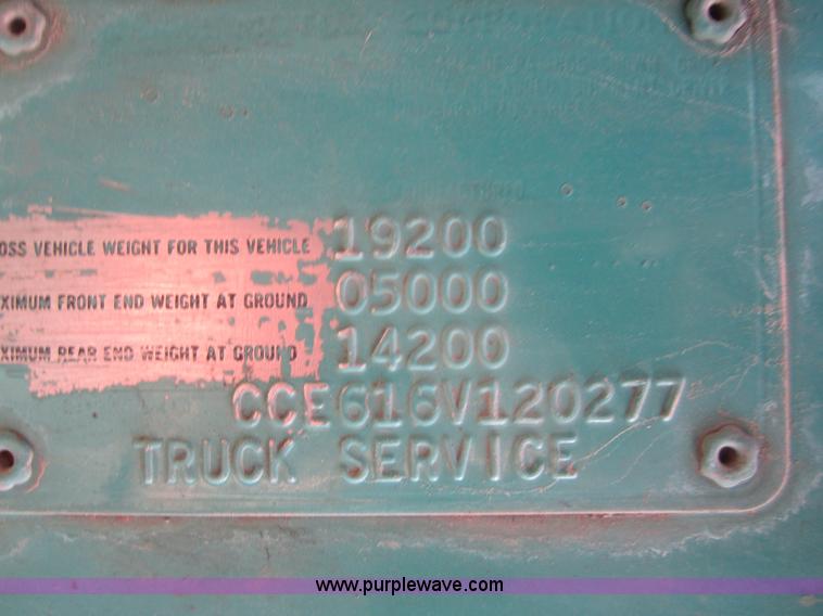 image for item 3831 1976 Chevrolet C60 dump truck