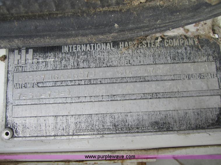 image for item 3833 1979 International COF4070B Transtar II semi truck