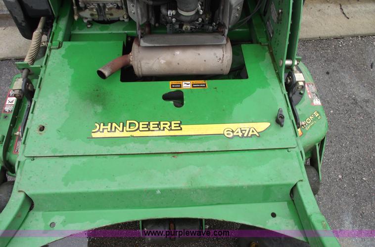 image for item 5765 John Deere 647A ZTR mower