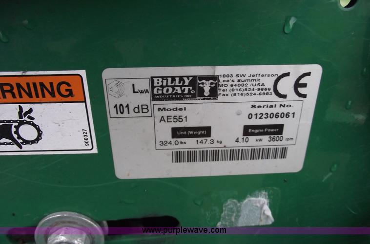 image for item 5769 Billy Goat AE551 commercial aerator