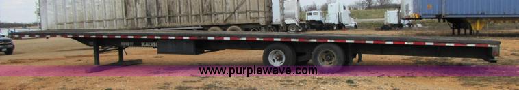 image for item 8428 1988 Kalyn KP-26 48' flatbed trailer