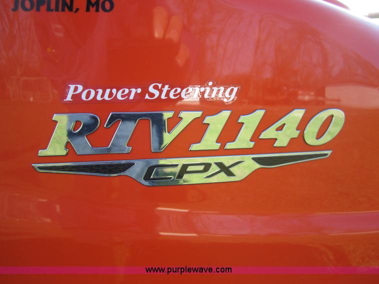 image for item 3834 2009 Kubota RTV1140 CPX utility vehicle