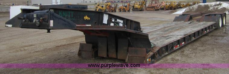 image for item 3842 1999 Witzco RG-35 35-ton detach equipment trailer