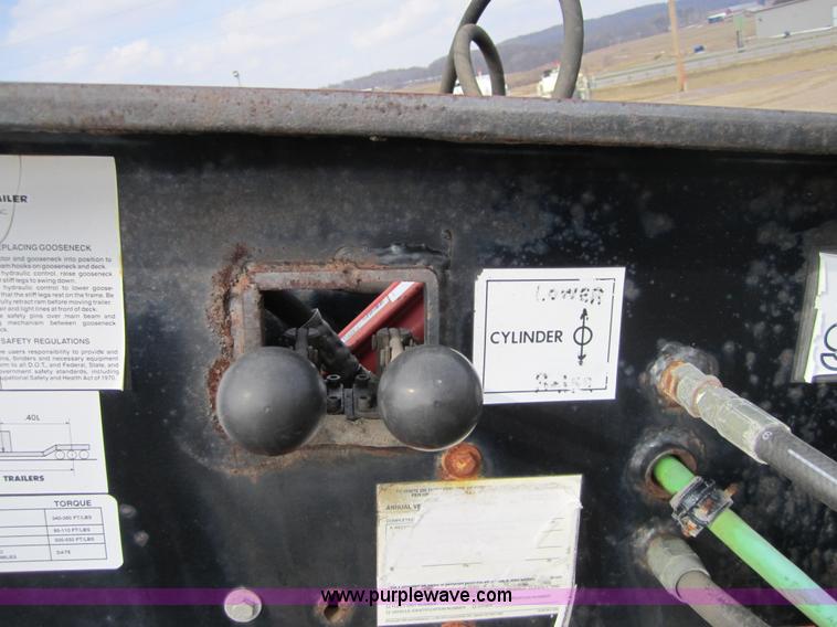 image for item 3842 1999 Witzco RG-35 35-ton detach equipment trailer