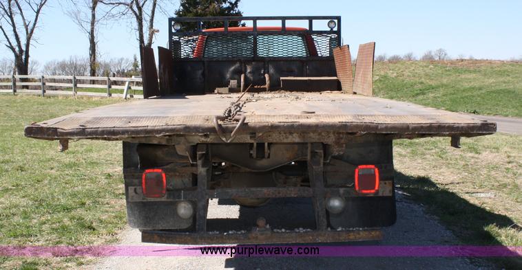 image for item 4707 1991 Ford F800 rollback truck