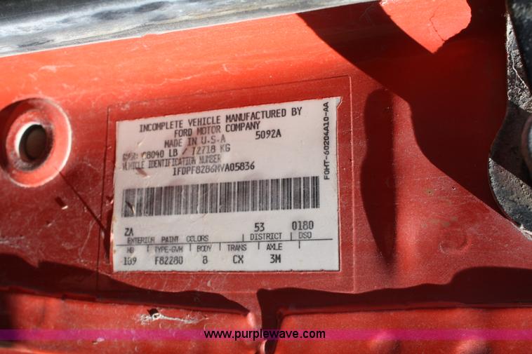 image for item 4707 1991 Ford F800 rollback truck