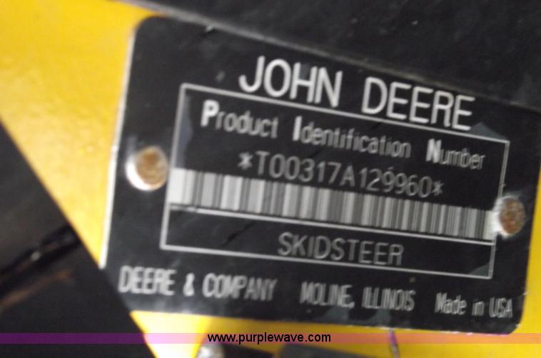 image for item 5772 2007 John Deere 317A skid steer