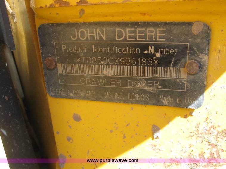 image for item 7007 2005 John Deere 850C Series II dozer