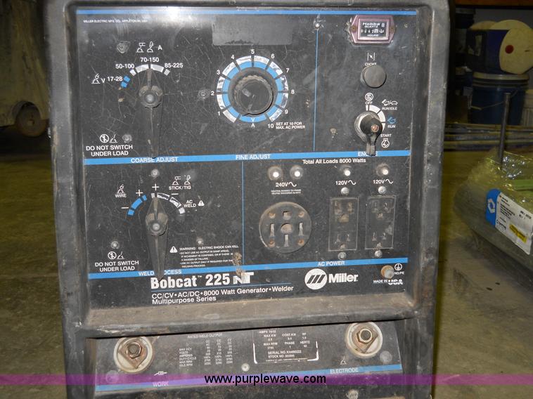 image for item 7825 Miller Bobcat 225 welder/generator