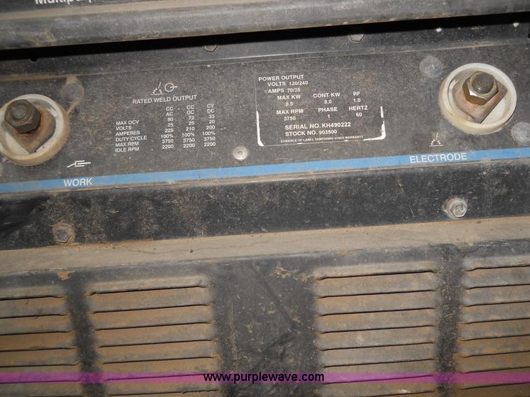 image for item 7825 Miller Bobcat 225 welder/generator