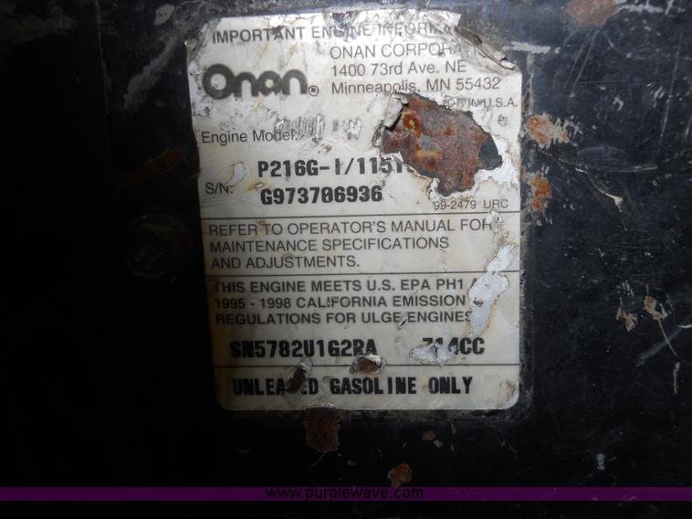 image for item 7825 Miller Bobcat 225 welder/generator