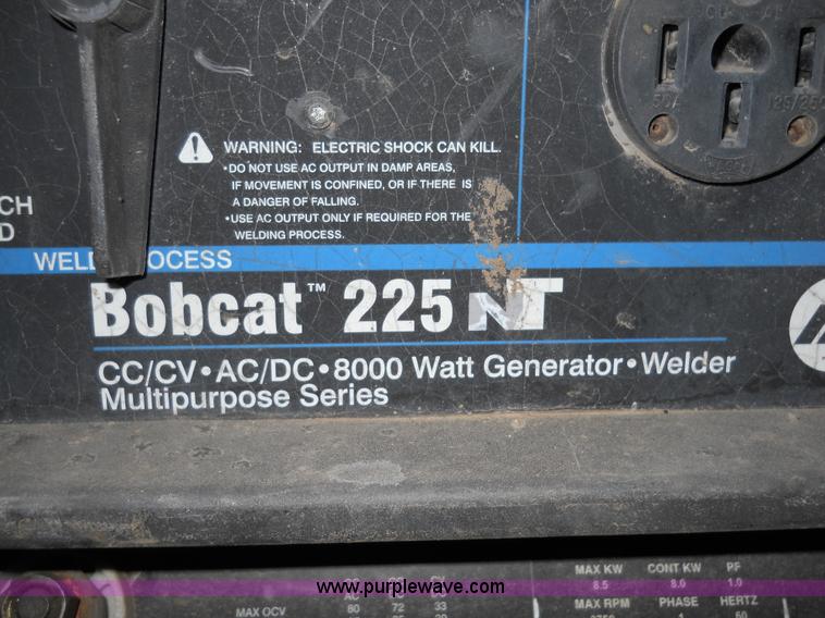 image for item 7825 Miller Bobcat 225 welder/generator