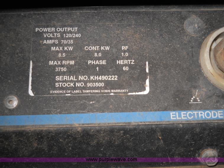 image for item 7825 Miller Bobcat 225 welder/generator
