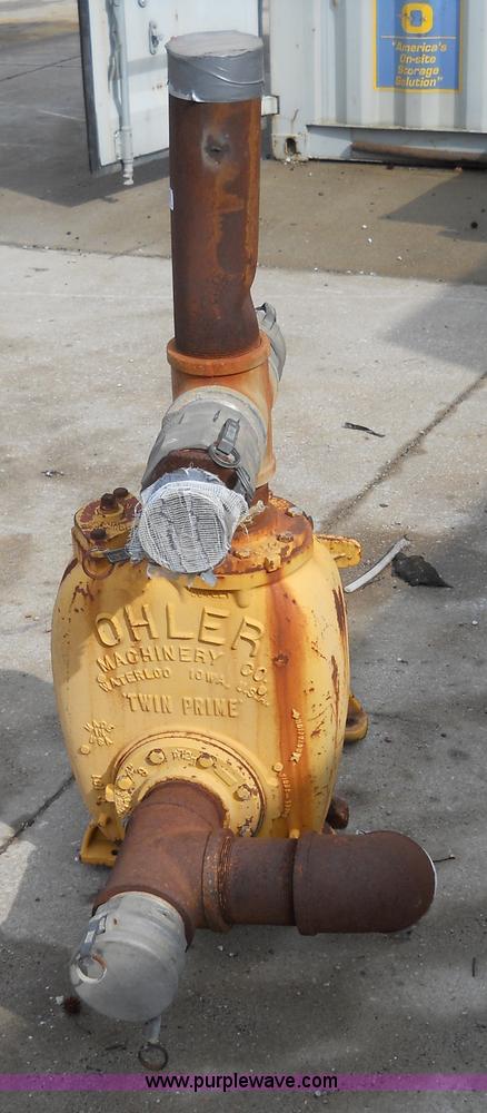 image for item 7827 Ohler twin prime water pump
