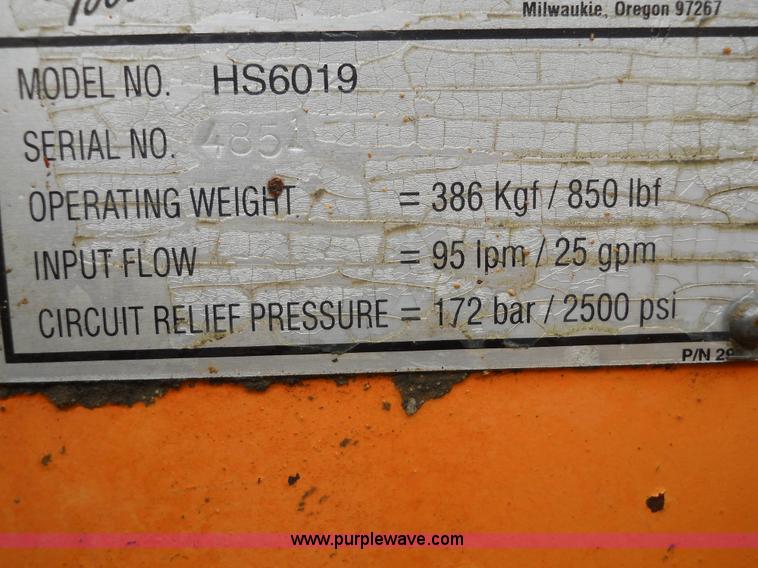 image for item 7828 Stanley hydraulic plate compactor