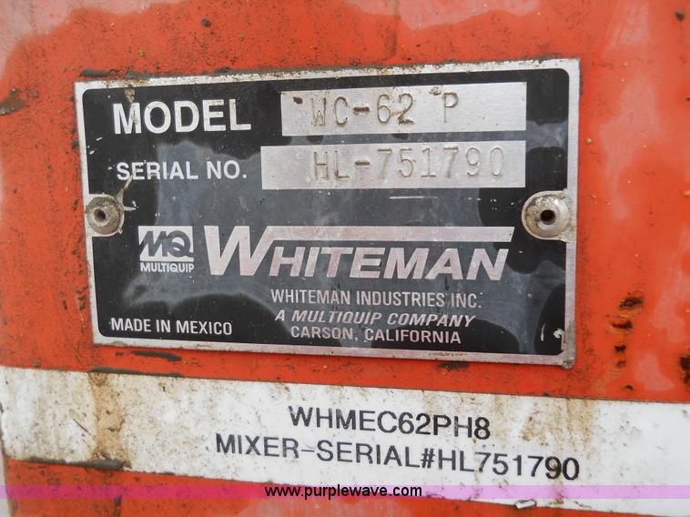 image for item 7829 Whiteman WC-62P cement mixer