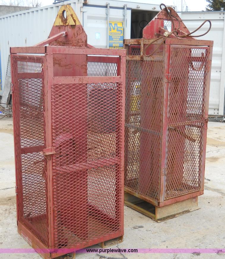 image for item 7837 (2) propane bottle cages