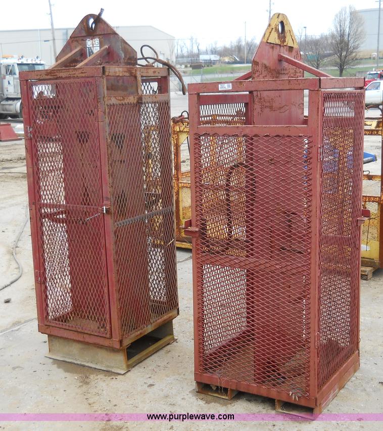 image for item 7837 (2) propane bottle cages