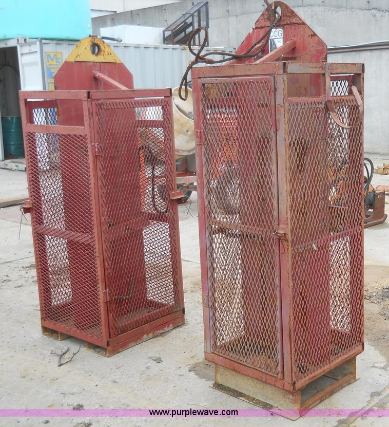 image for item 7837 (2) propane bottle cages