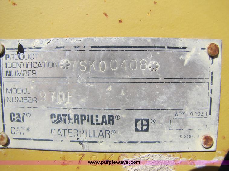 image for item 8459 Caterpillar 970F wheel loader