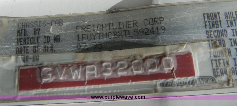 image for item 8518 1996 Freightliner FL112 service truck