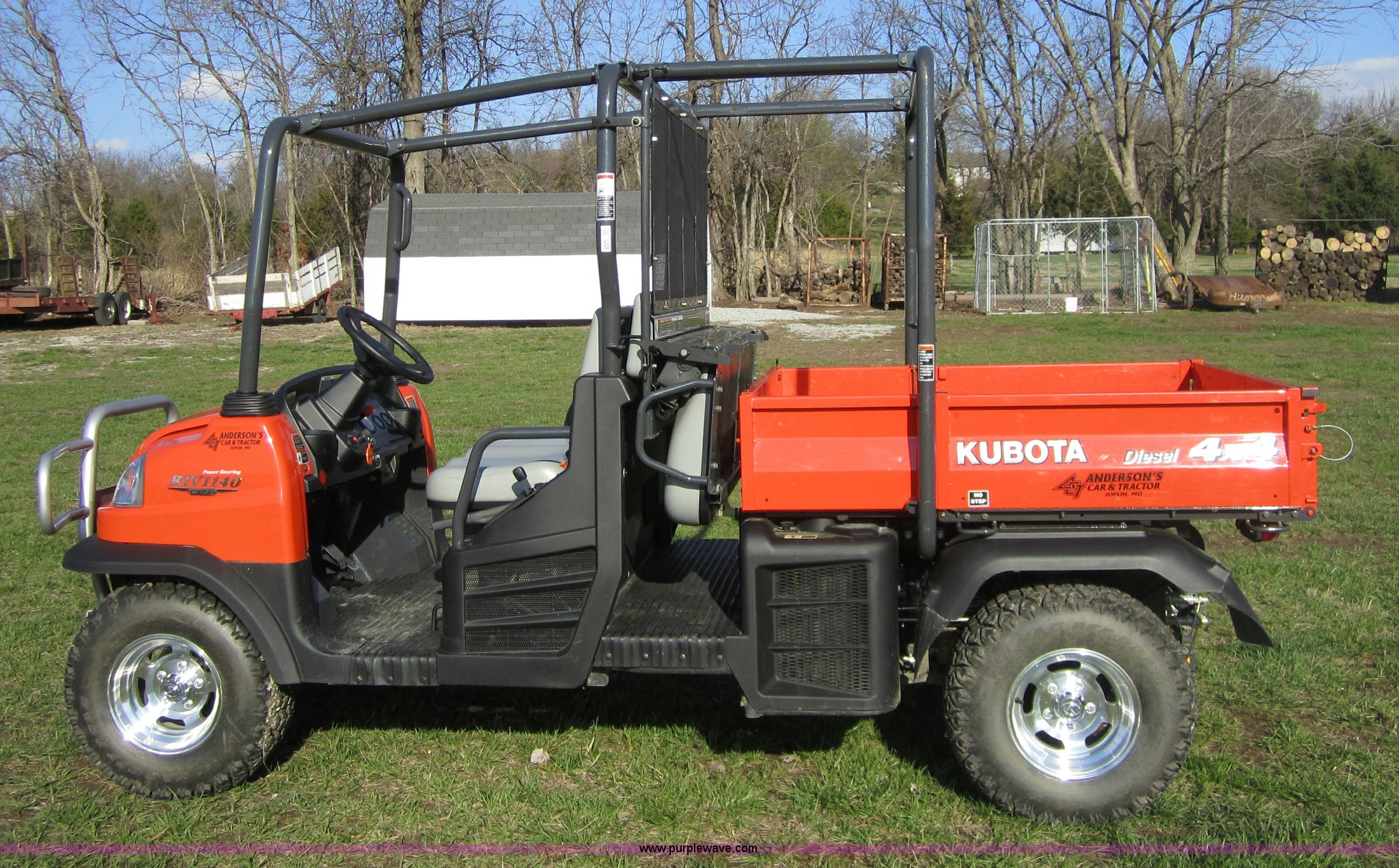 2009 Kubota RTV1140 CPX utility vehicle in Miami, OK Item 3834 sold