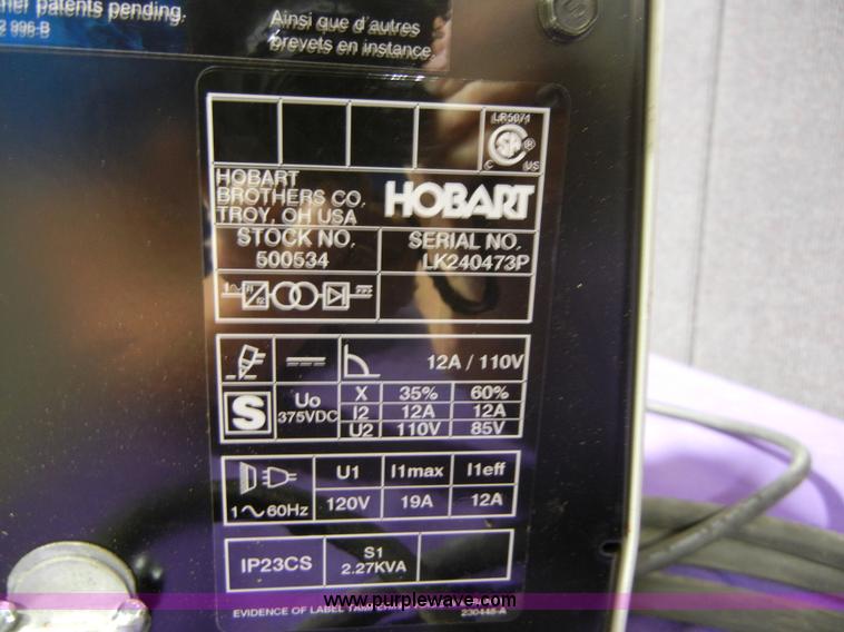 image for item 2287 Hobart plasma cutter