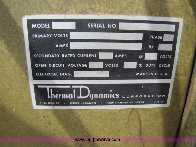 image for item 3481 Thermal Dynamics PAK10 plasma cutter