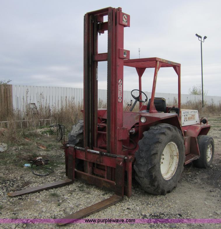 image for item 4379 1988 Manitou rough terrain forklift